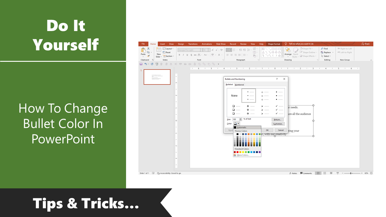 How To Change Bullet Color In PowerPoint